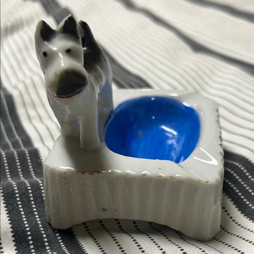 Vintage Scottish Terrier  Dog Ashtray - Made in Japan